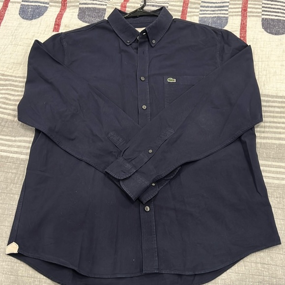 Men’s Lacoste Button down navy - Picture 1 of 3